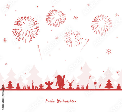 Weihnachten Feuerwerk