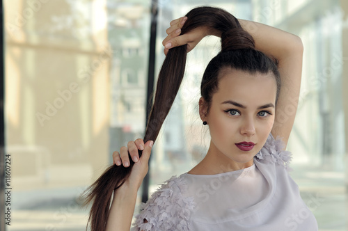 Portrait of a beautiful woman.