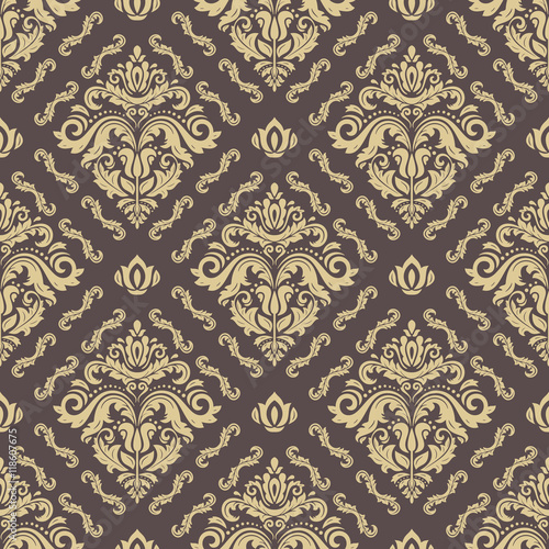 Seamless Vector Damask Pattern