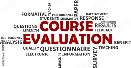 word cloud - course evaluation