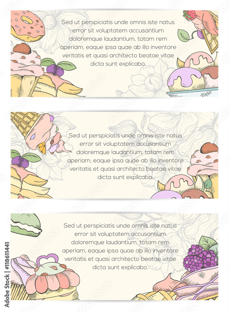 Fototapeta premium Cupcake invitation card