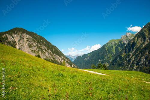 Brandnertal, small beautiful valley in Vorarlberg, Austria