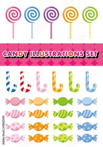 キャンディ　イラストセット