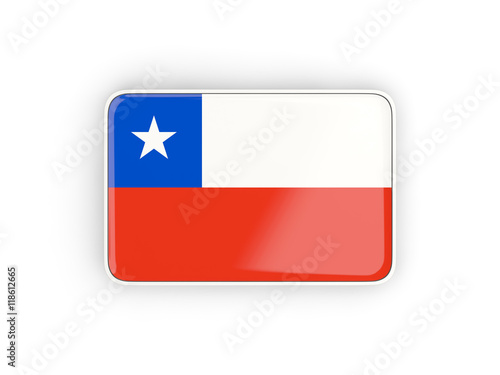 Flag of chile, rectangular icon Free Download Flag of chile, rectangular icon - GFXLoad