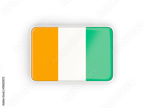 Flag of cote d Ivoire, rectangular icon