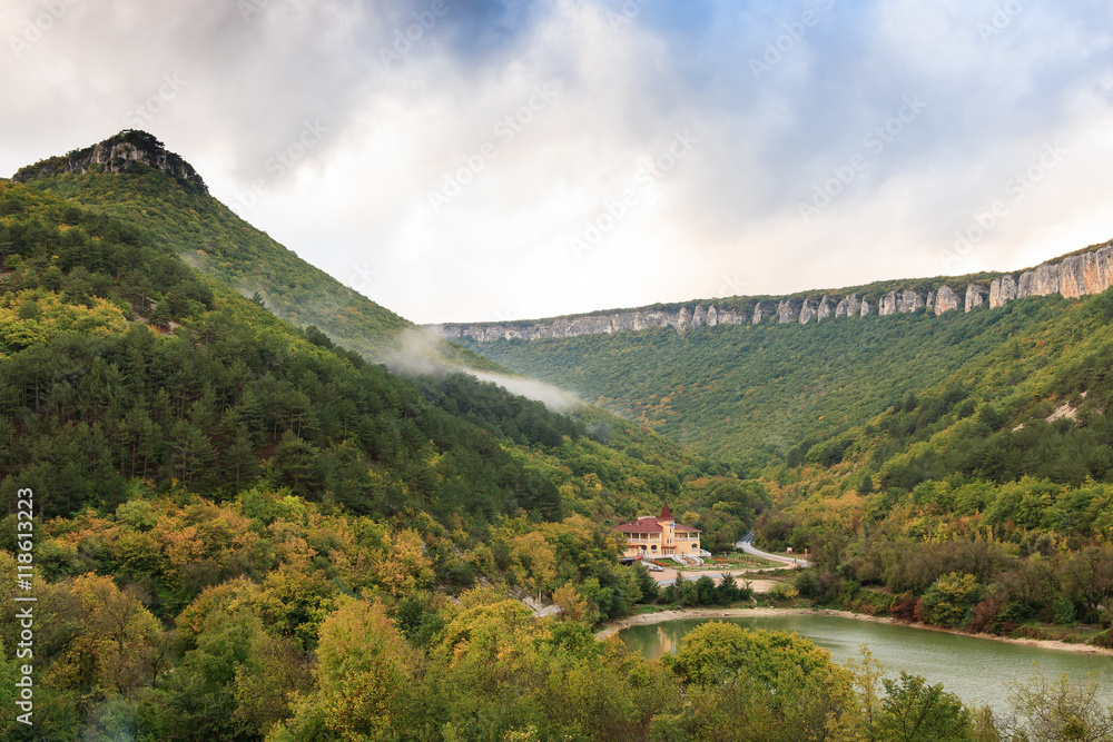 Fototapeta premium Autumn morning landscape.
