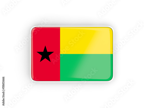 Flag of guinea bissau  rectangular icon