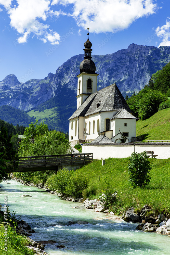 Church of Ramsau in Bavaria