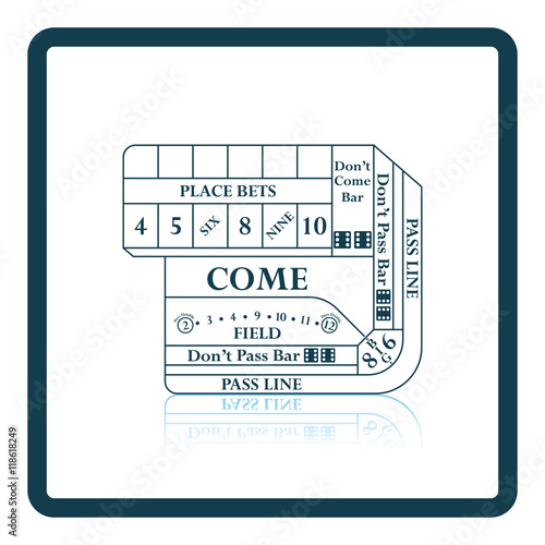 Craps table icon
