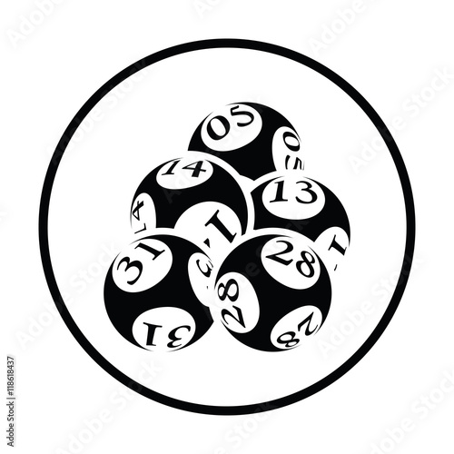 Lotto balls icon
