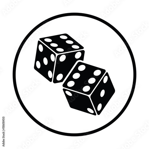 Craps dice icon
