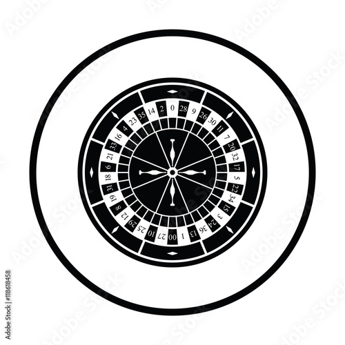 Roulette wheel icon