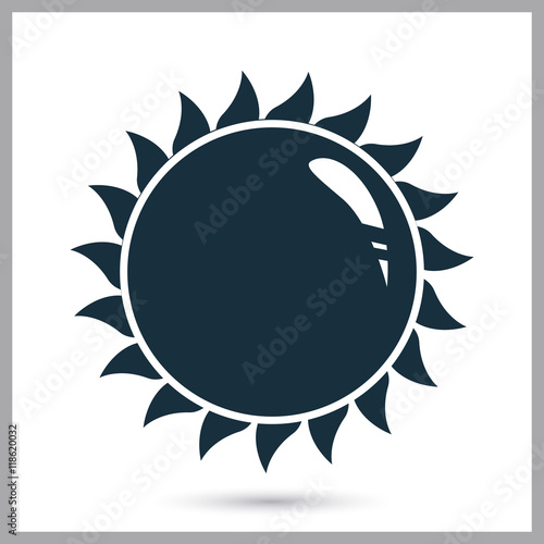 Earth panet icon on the background