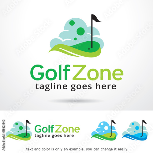 Golf Zone Logo Template Design Vector