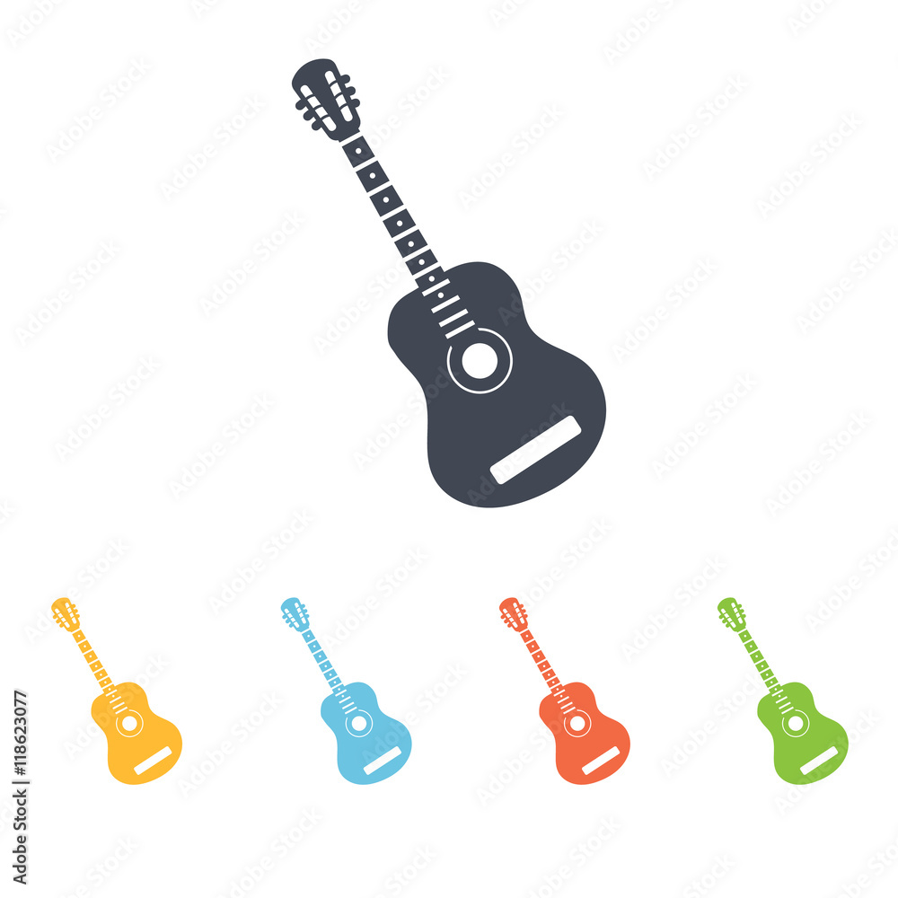 Fototapeta premium acoustic guitar icon