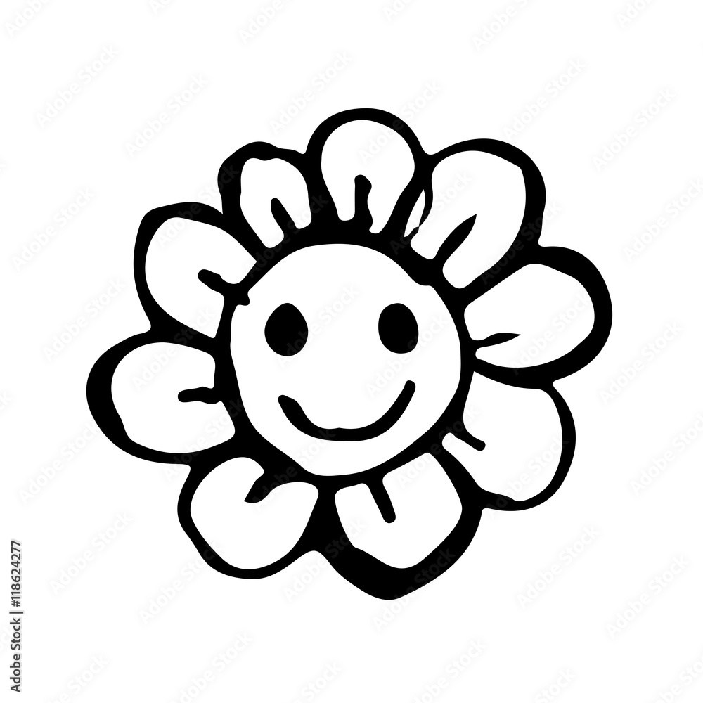 doodle flower icon drawing illustration design doodle flower icon drawing illustration design
