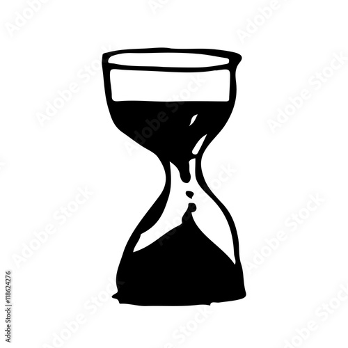 hourglass drawing illustration design