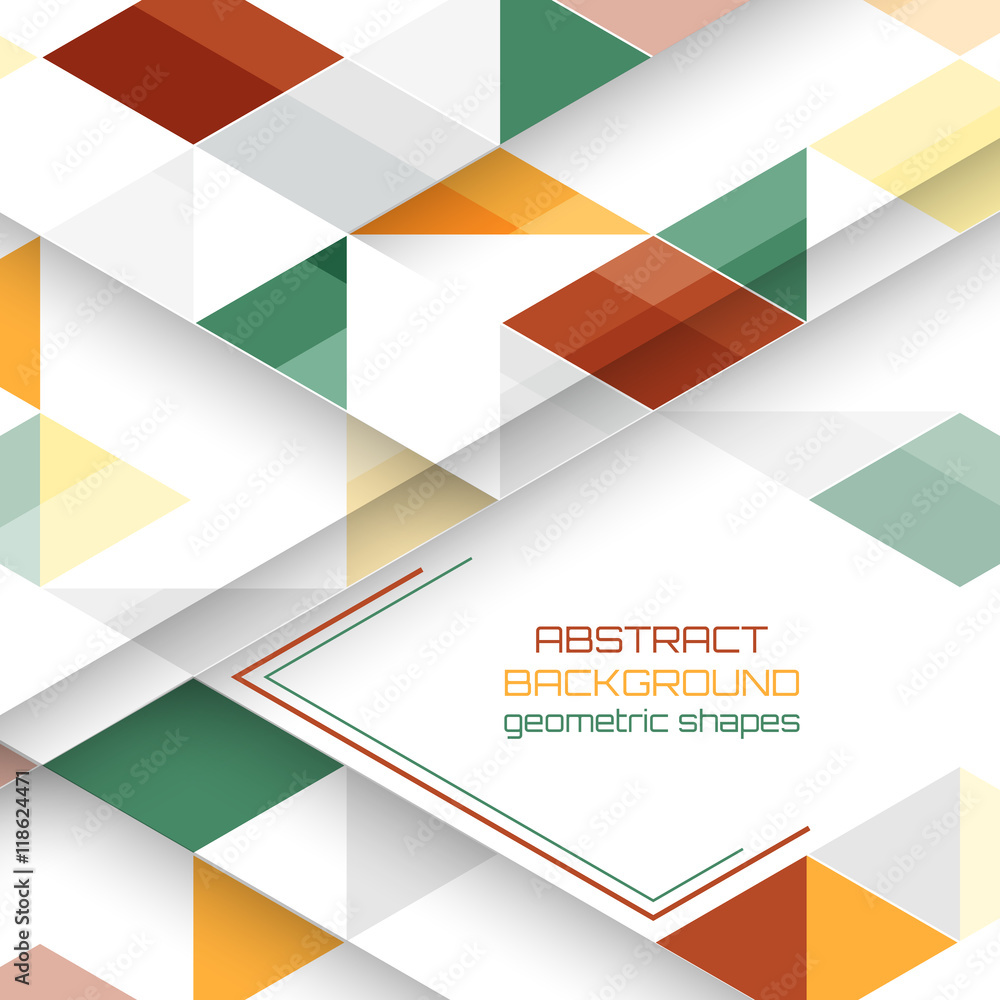 Vector background with geometric shapes. Vector background with geometric shapes.