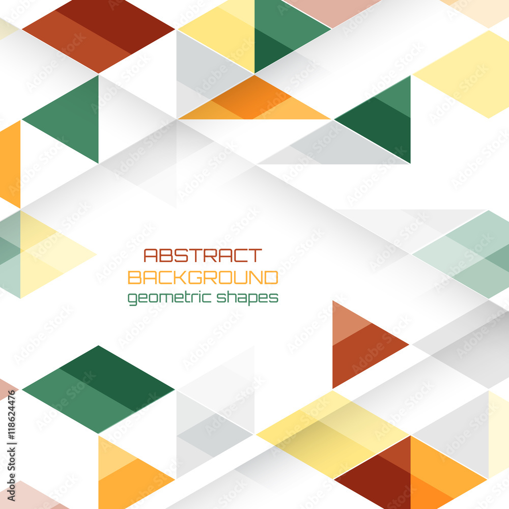 Vector background with geometric shapes. Vector background with geometric shapes.