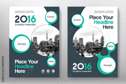 Wallpaper Mural Green Color Scheme with City Background Business Book Cover Design Template in A4. Can be adapt to Brochure, Annual Report, Magazine,Poster, Corporate Presentation, Portfolio, Flyer, Banner, Website Torontodigital.ca