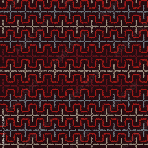 Ethnic boho seamless pattern. Print. Repeating background. Cloth design, wallpaper.