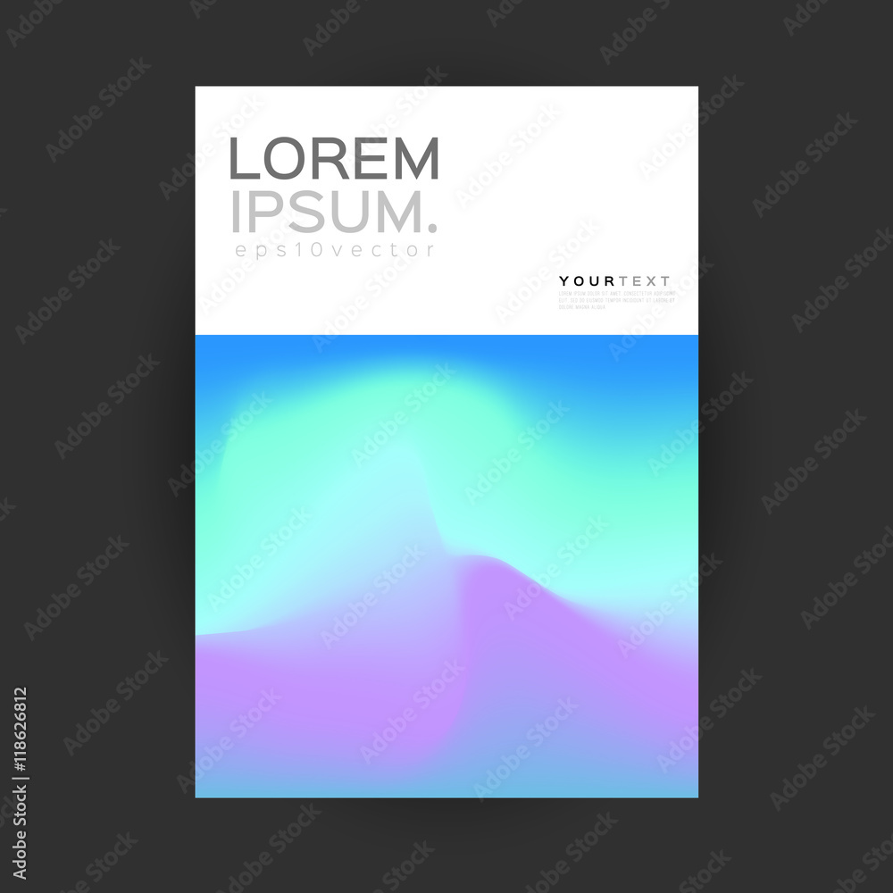 Fototapeta premium Cover Design Gradient Colors. Applicable for Covers, Placards, Posters, Flyers and Banner Design.
