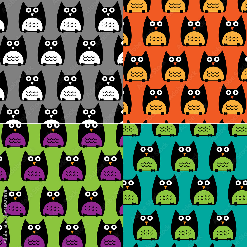 halloween owl pattern