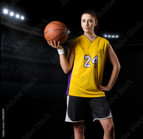 Young girl basketball player © Boris Riaposov