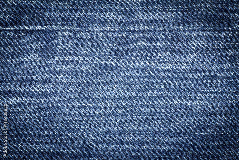 Denim jeans texture or denim jeans background with seam of fashion jeans design with copy space for text or image.