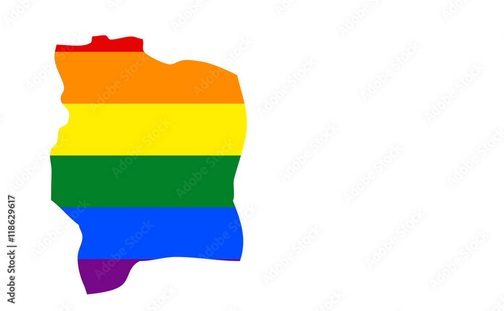 Obraz premium Ivory Coast Gay Pride State