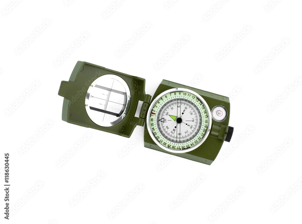 modern compass on white isolated background modern compass on white isolated background