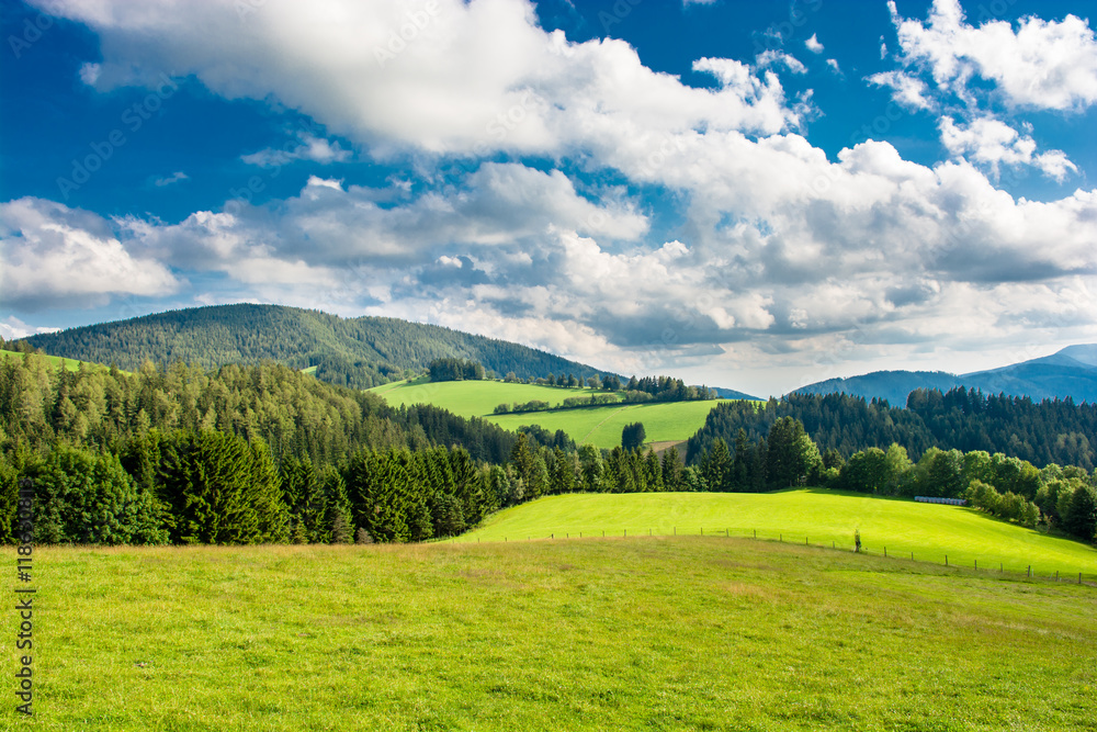 Landschaft in der Steiermark in Österreich