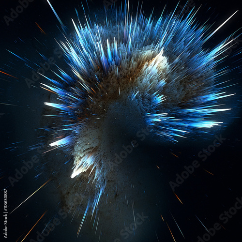 Colorful galaxy clouds and big bang abstract star texture