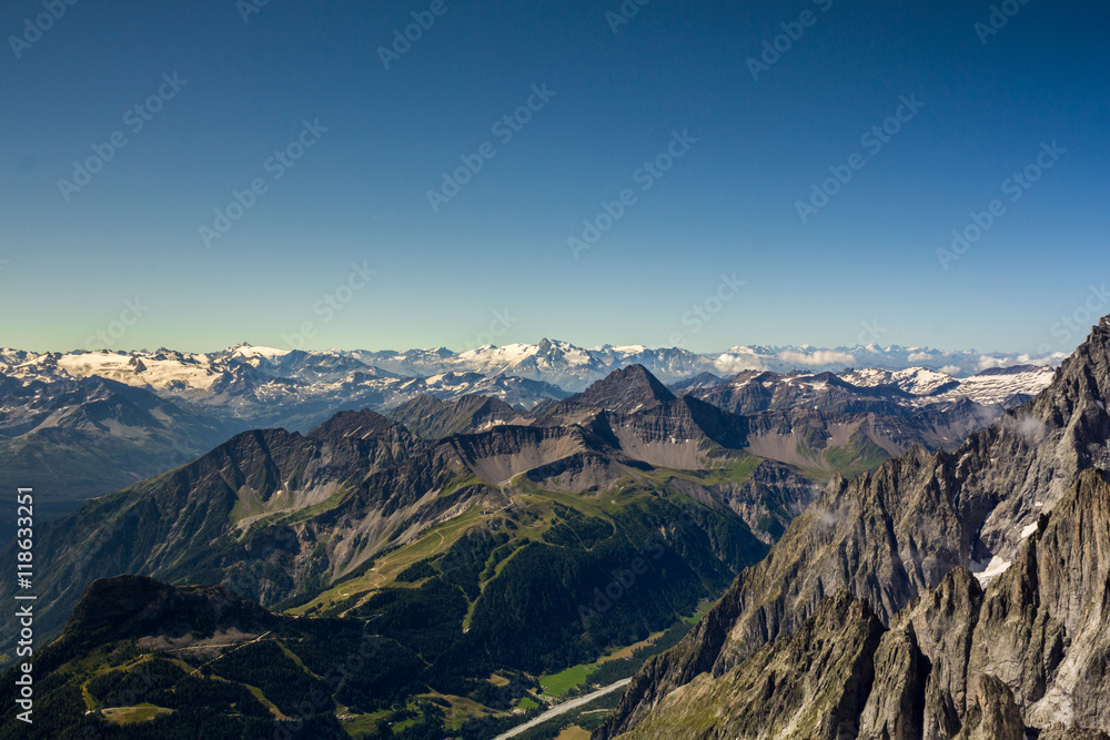 View from Monte Bianco