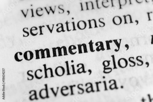 Fotografie Commentary