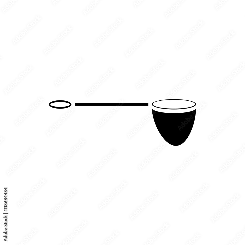 Net for fishing icon in simple style on a white background Net for fishing icon in simple style on a white background