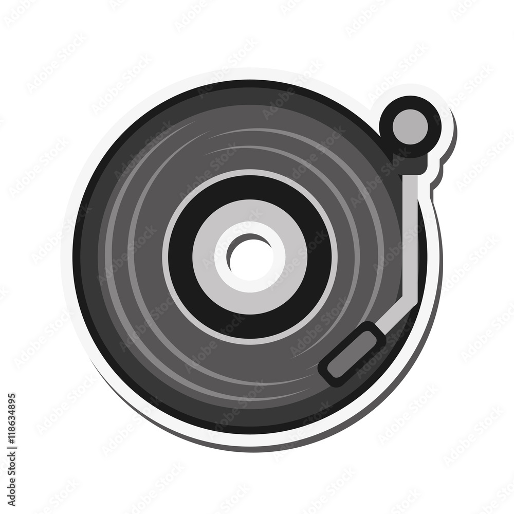 flat design small turntable icon vector illustration flat design small turntable icon vector illustration
