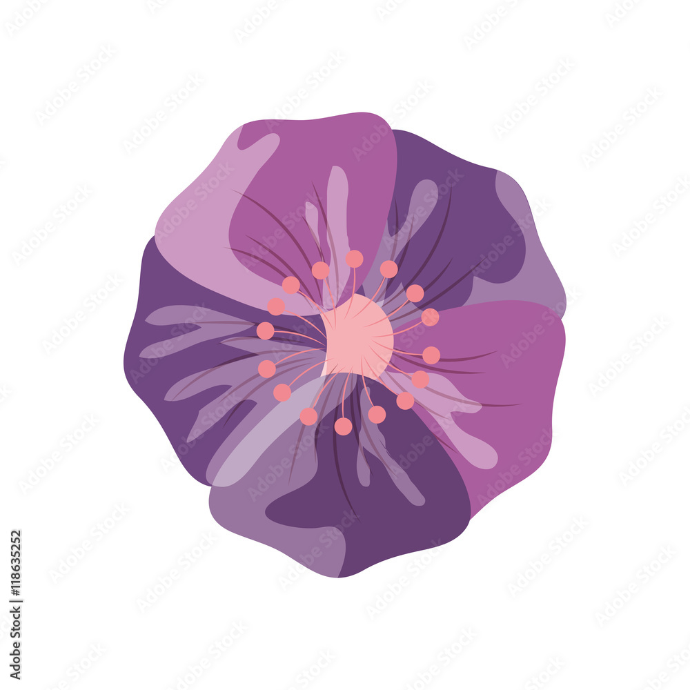flat design delicate flower icon vector illustration flat design delicate flower icon vector illustration