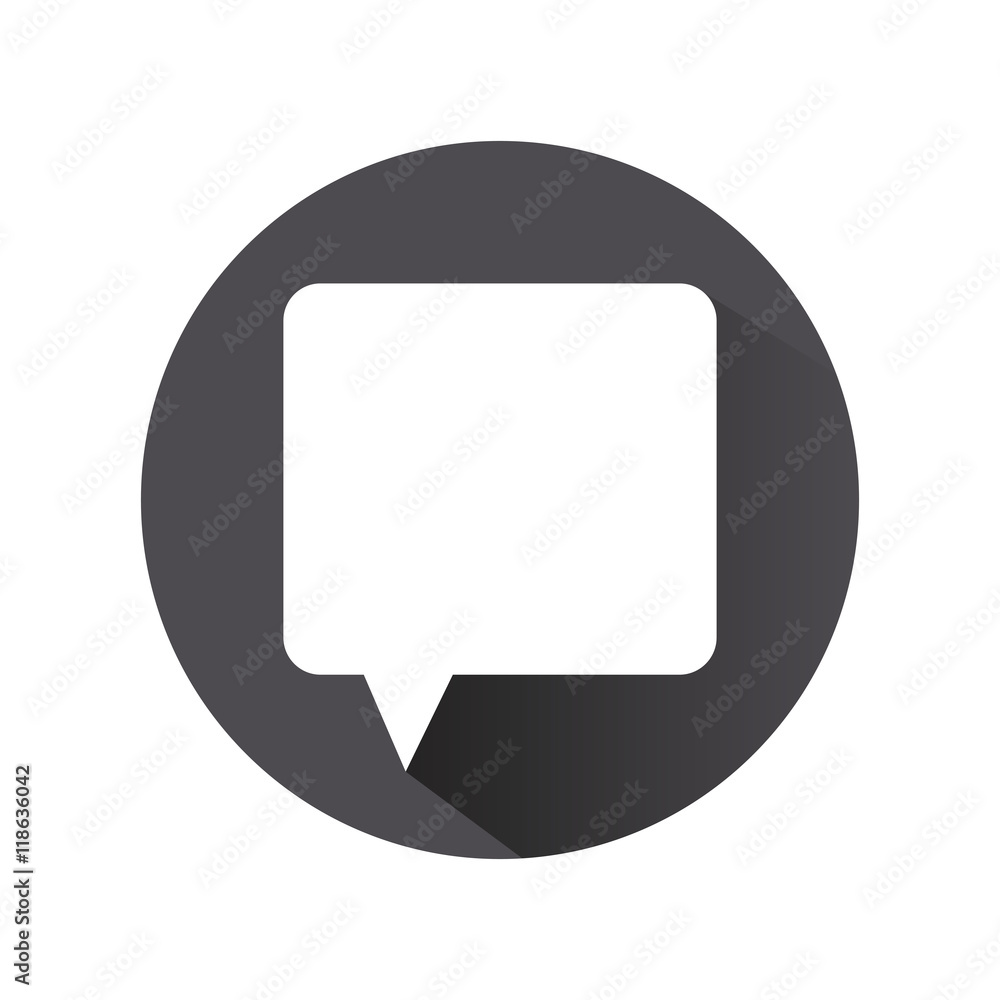 Naklejka premium flat design conversation bubble icon vector illustration