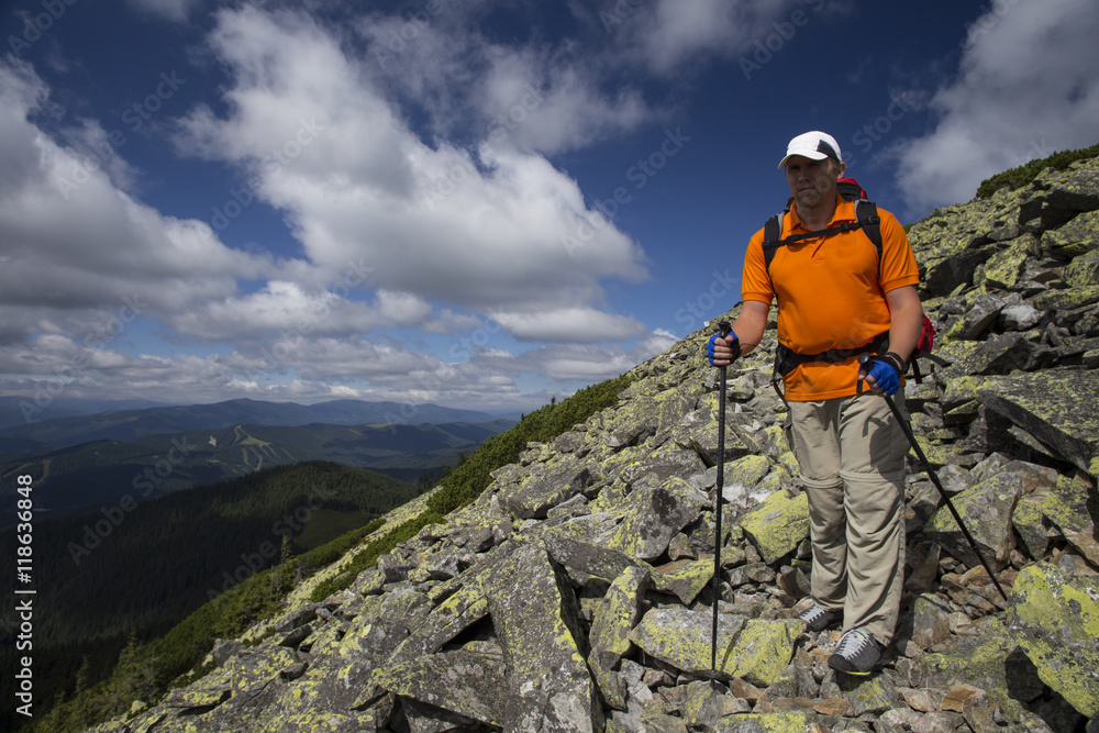 Fototapeta premium Summer hiking.