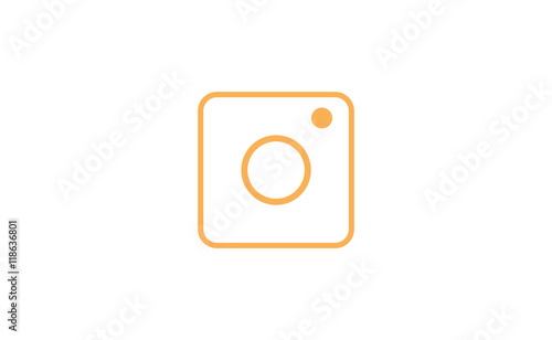 Free Download Vector camera line icon on white background - GFXLoad