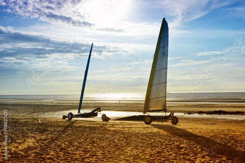 Strandsurfing Buggies on the Beach photo