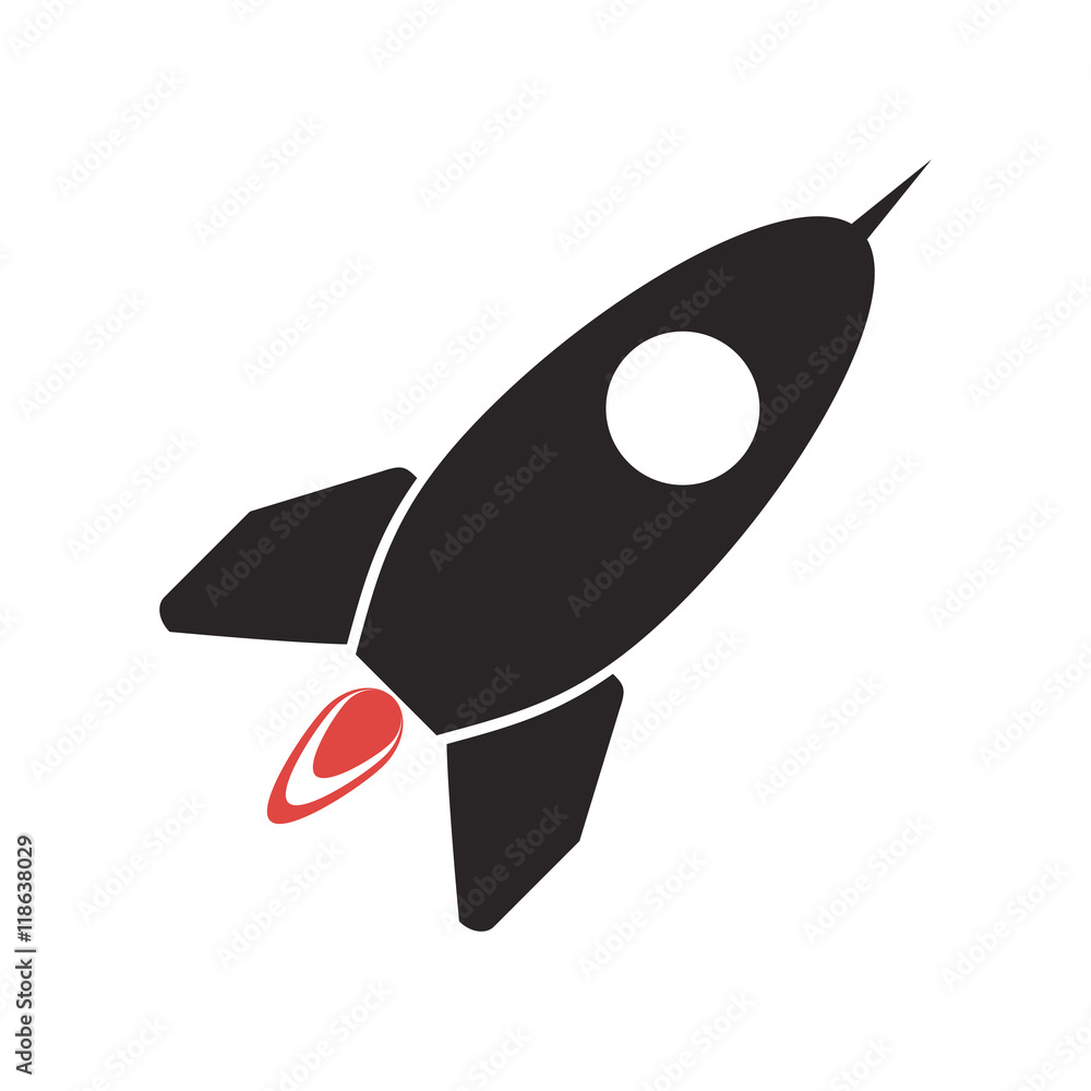 flat design toy rocket icon vector illustration flat design toy rocket icon vector illustration