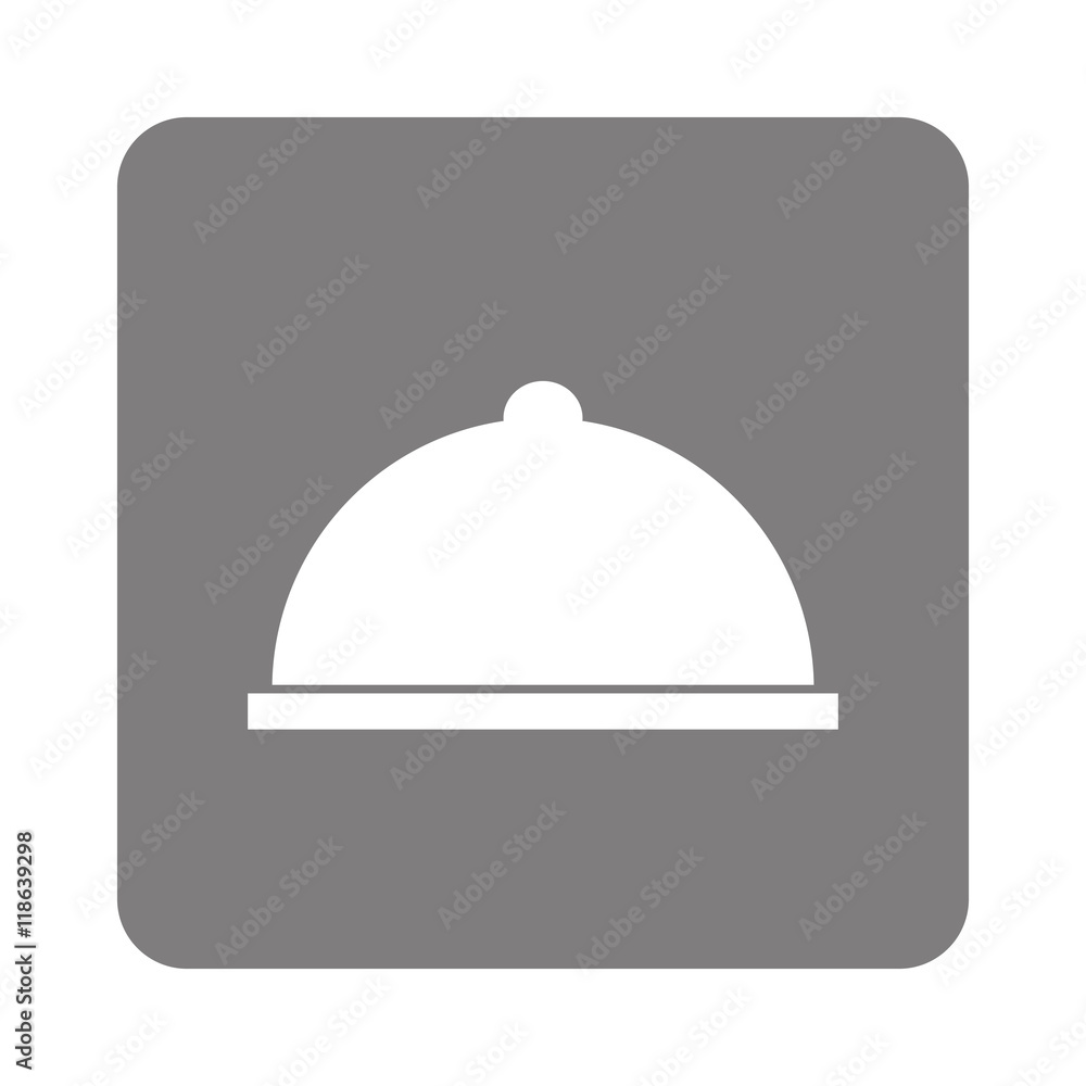 flat design elegant food tray icon vector illustration flat design elegant food tray icon vector illustration