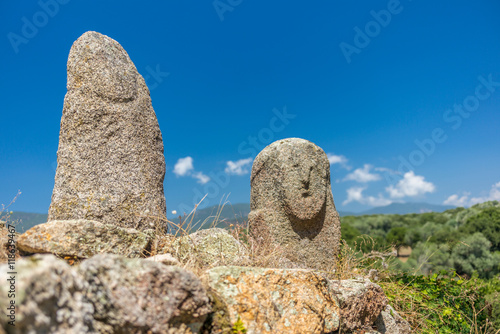 Valokuva Amazing prehistoric statues in the Corsica hills - 3