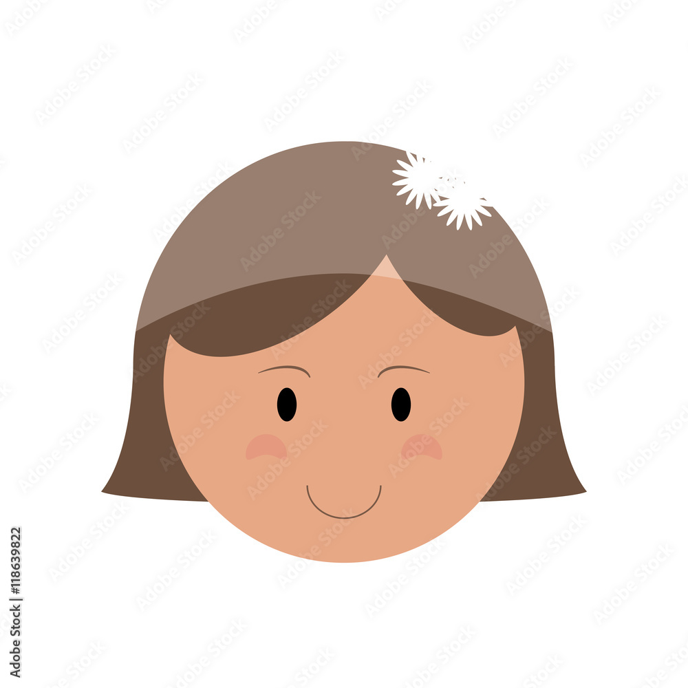 flat design happy bride icon vector illustration flat design happy bride icon vector illustration