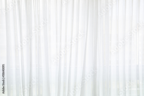 Obraz na płótnie White curtain w salonie