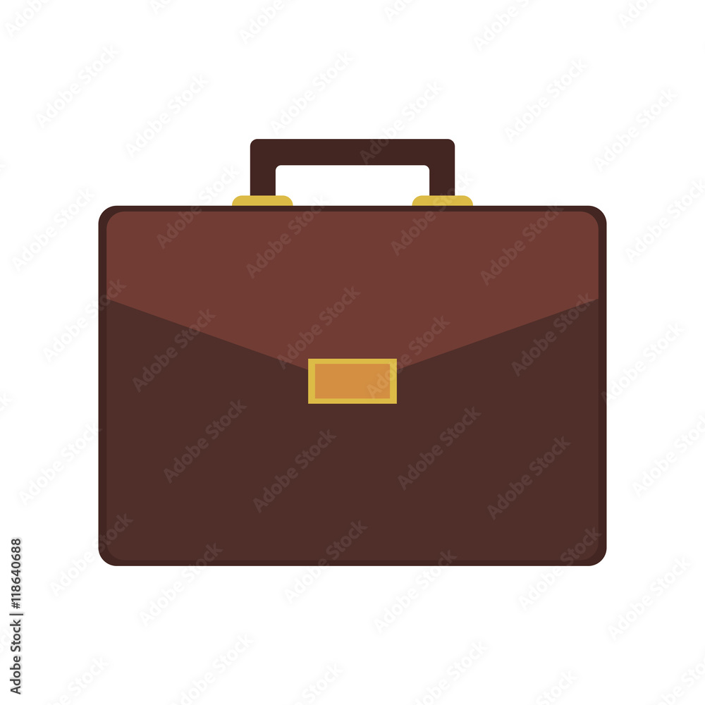 flat design business briefcase icon vector illustration flat design business briefcase icon vector illustration
