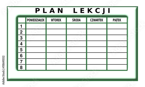 plan lekcji