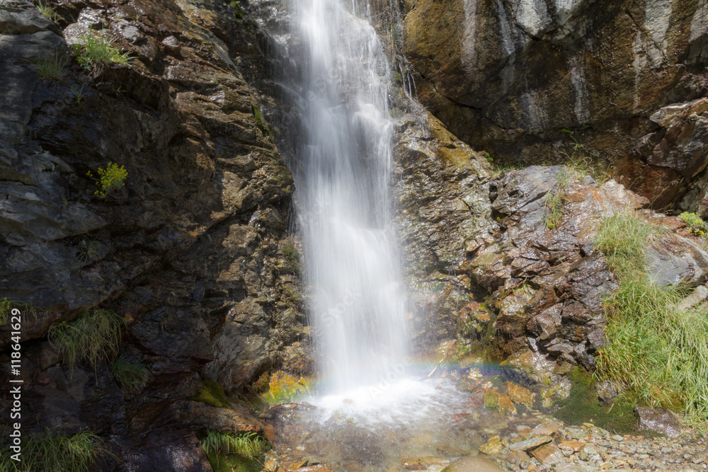 Mountain waterfall